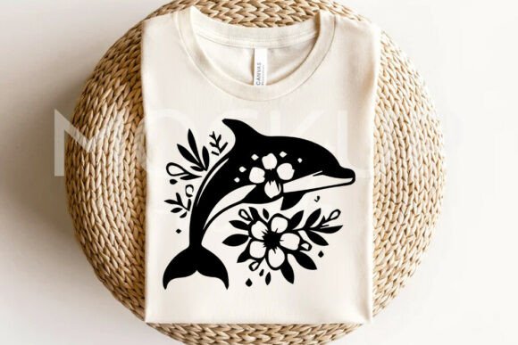 Dolphin & Flowers SVG: A Designer's Review for Embroidery