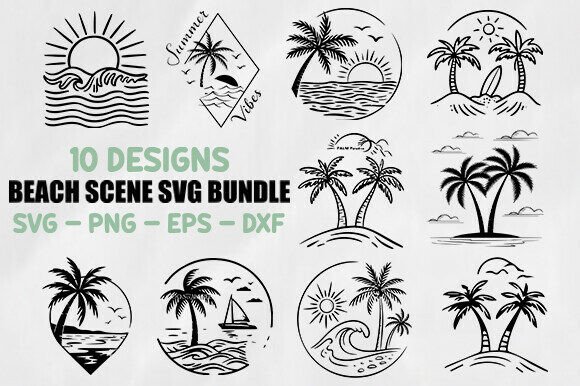 Review: 10 Beach Scene Svg Bundle for Embroidery