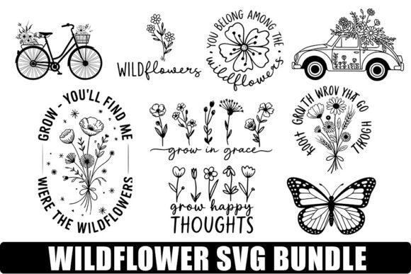 Review: 10 Wildflowers Svg Design Bundle for Embroidery