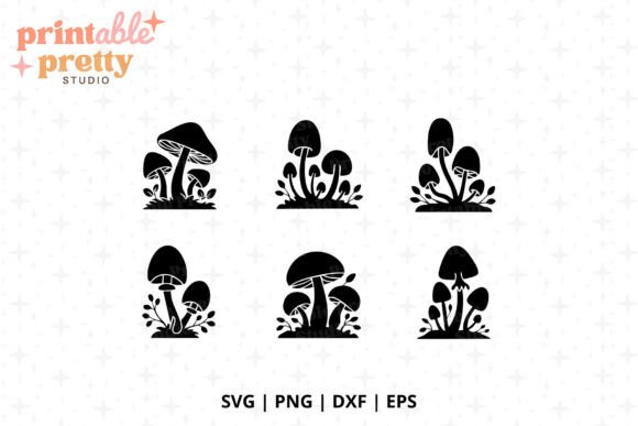 Review: Mushroom SVG Bundle, Silhouette for Embroidery