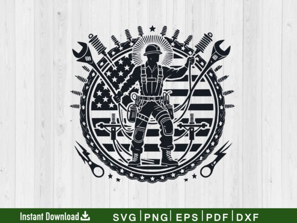 Review: US Lineman Electrician Svg Silhouette