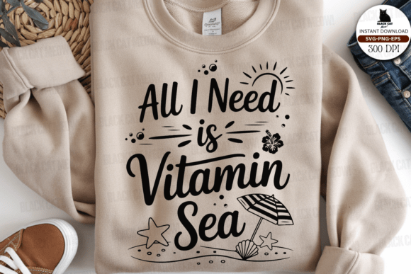 Reviewing the All I Need is Vitamine Sea Svg for Summer Projects