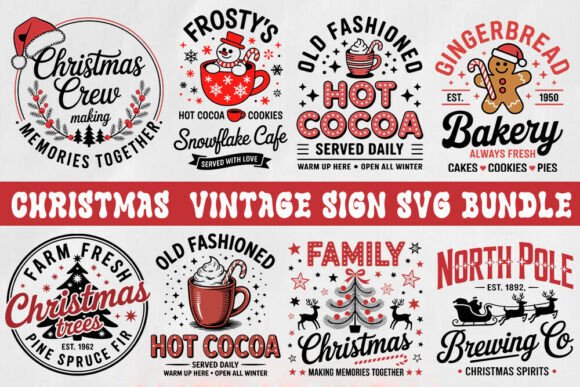 Vintage Christmas Sign SVG: A Designer’s Embroidery Review